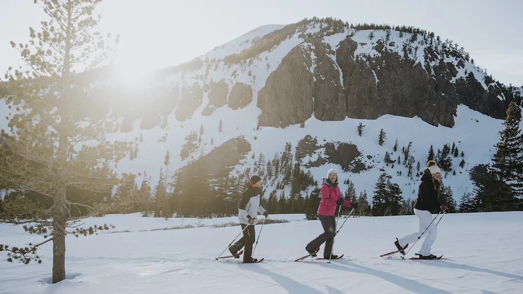 sunset snowshoe tour