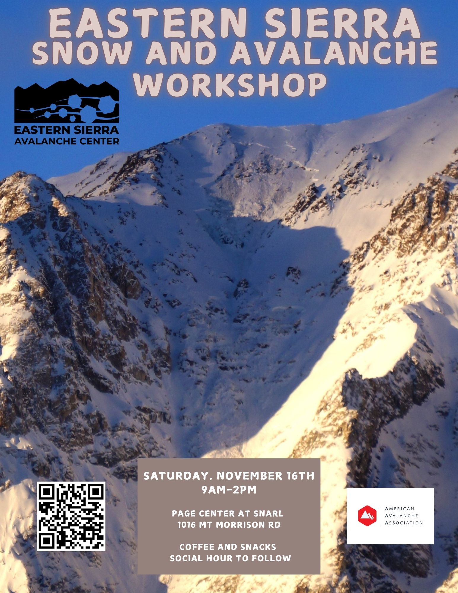 Eastern Sierra Snow and avalanche workshop