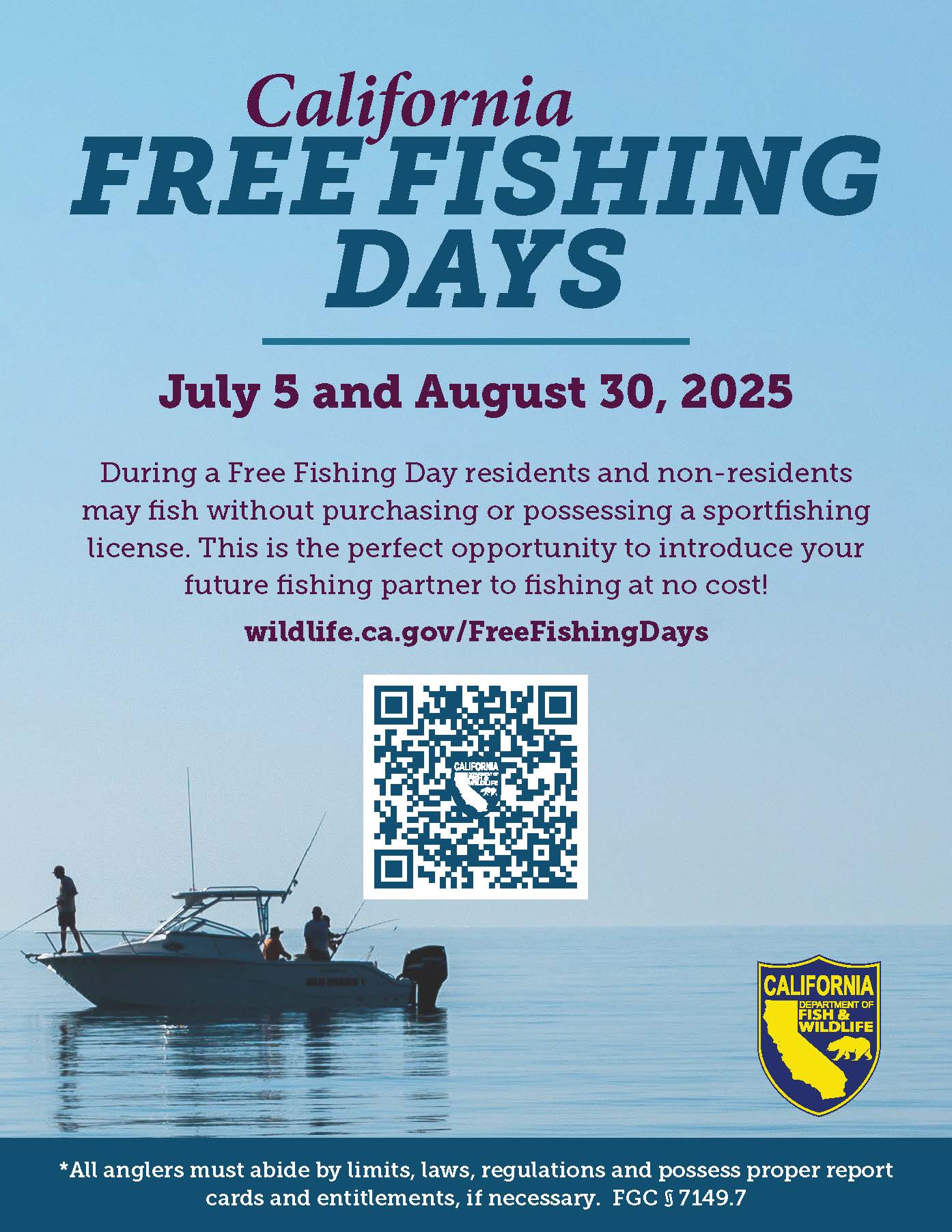 free fishing days 2025